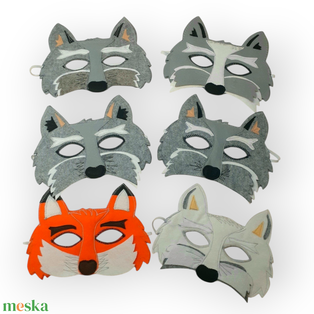 Fehér farkas álarc - ruha & divat - jelmez & álarc - jelmez - Meska.hu