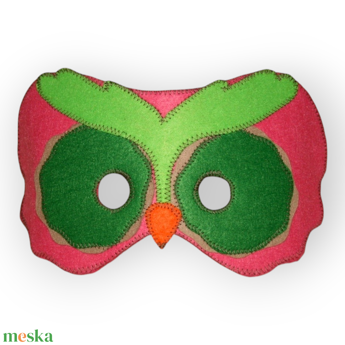 Bagoly  álarc filcből - ruha & divat - jelmez & álarc - álarc - Meska.hu