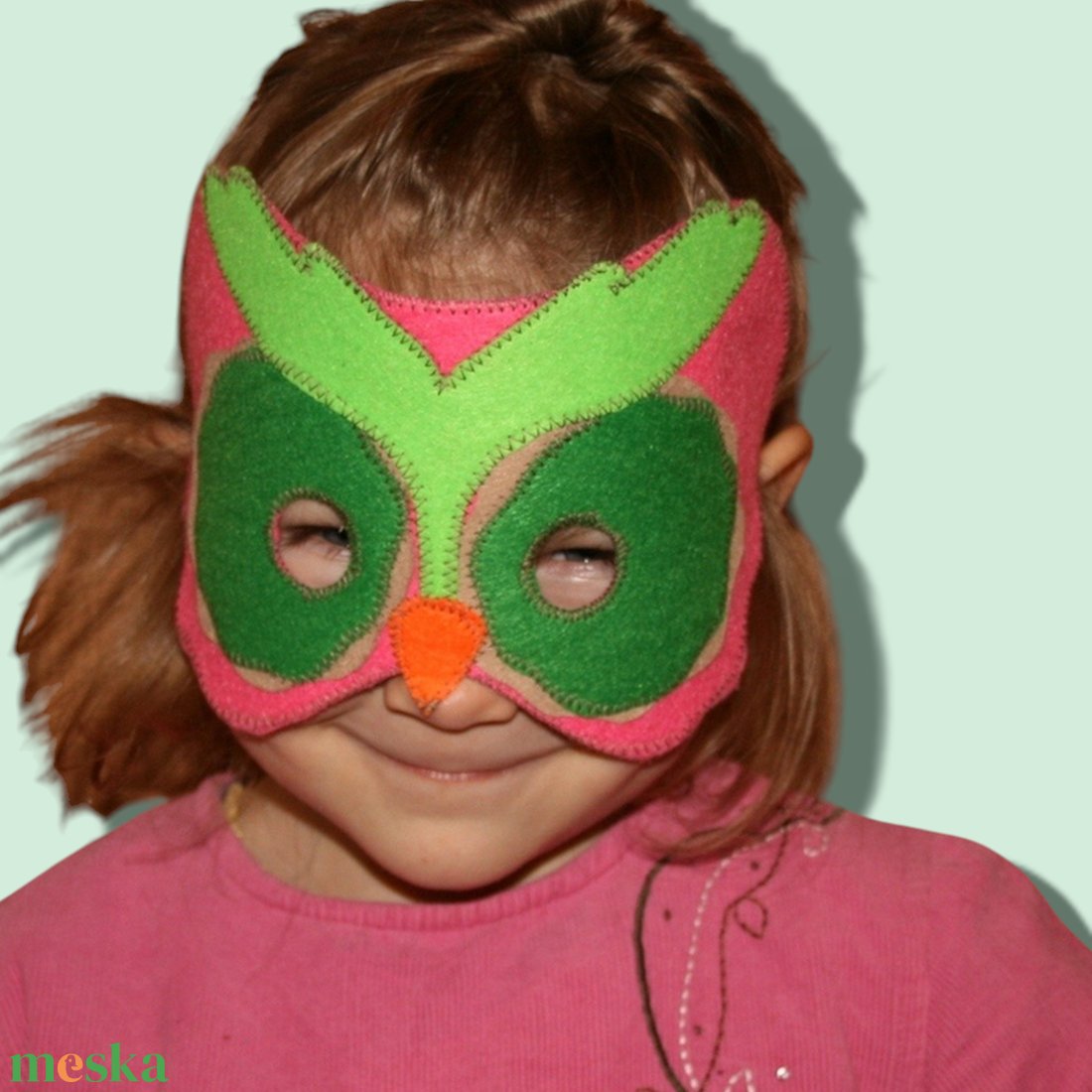 Bagoly  álarc filcből - ruha & divat - jelmez & álarc - álarc - Meska.hu