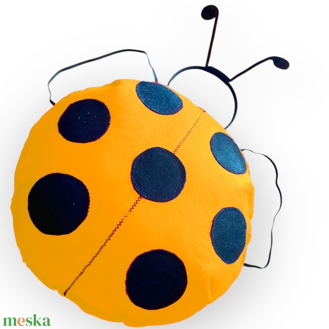 Sárga Katicabogár hát jelmez  filcből és csáp - ruha & divat - jelmez & álarc - jelmez - Meska.hu