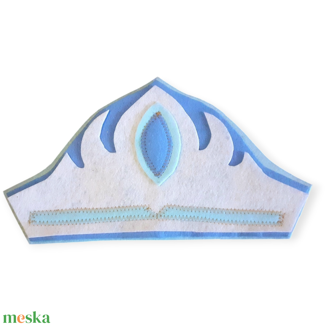 Jégvarázs Elsa korona, párta filcből - ruha & divat - jelmez & álarc - jelmez - Meska.hu