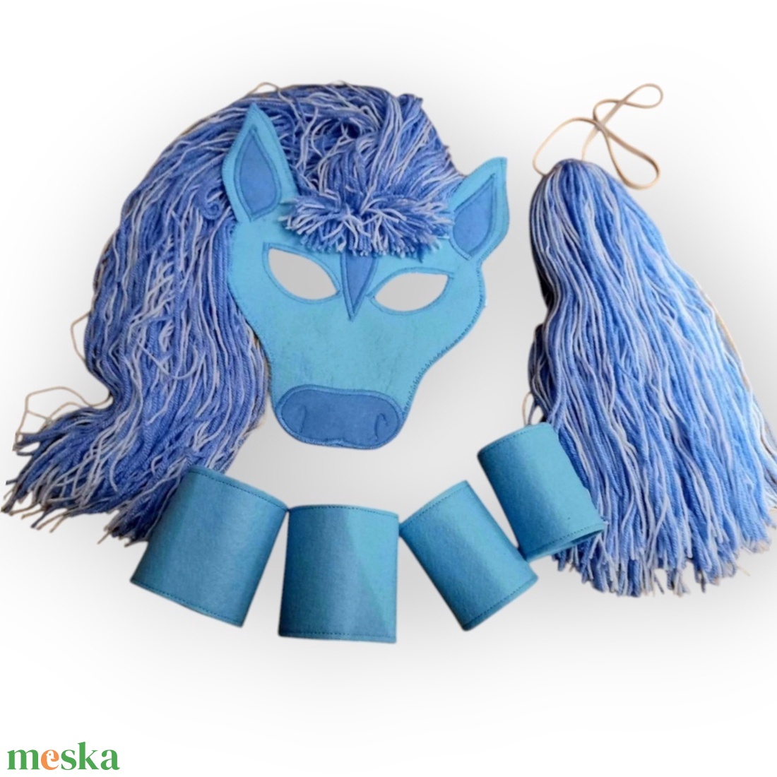 Jégpóni szett  filcből - ruha & divat - jelmez & álarc - jelmez - Meska.hu