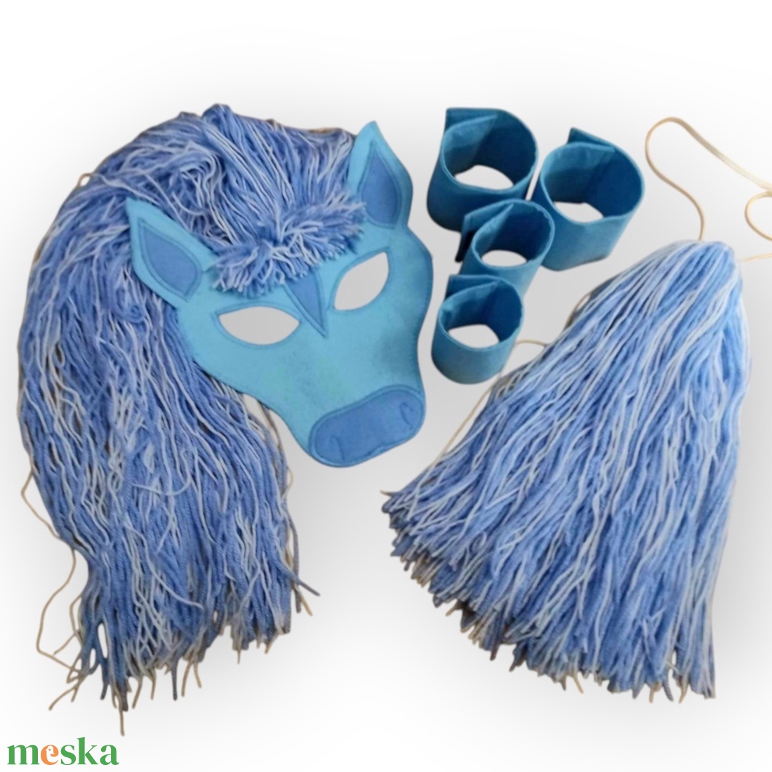 Jégpóni szett  filcből - ruha & divat - jelmez & álarc - jelmez - Meska.hu