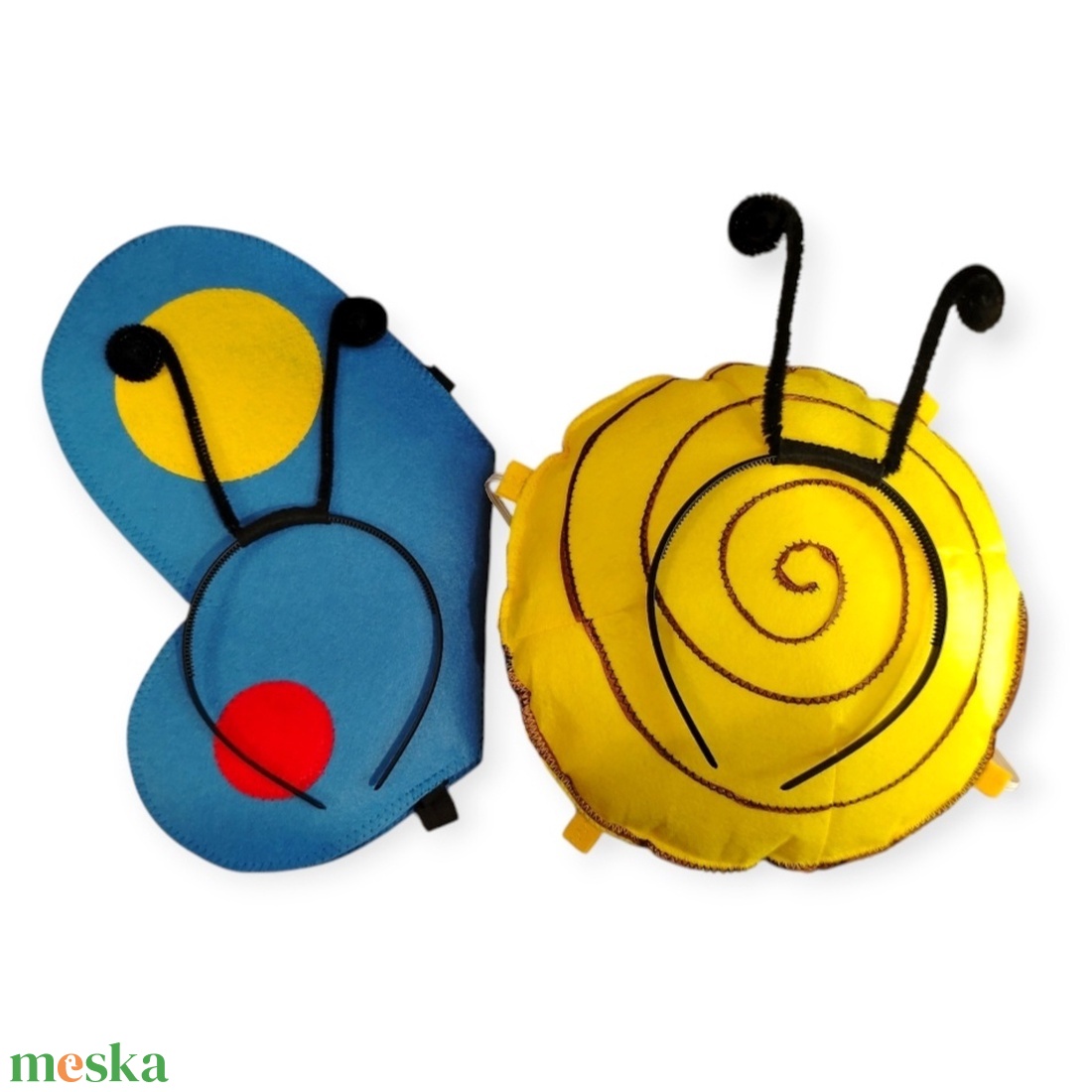 2éves  Ikreknek, Csiga és pillangó jelmez  filcből és csáp - ruha & divat - jelmez & álarc - jelmez - Meska.hu