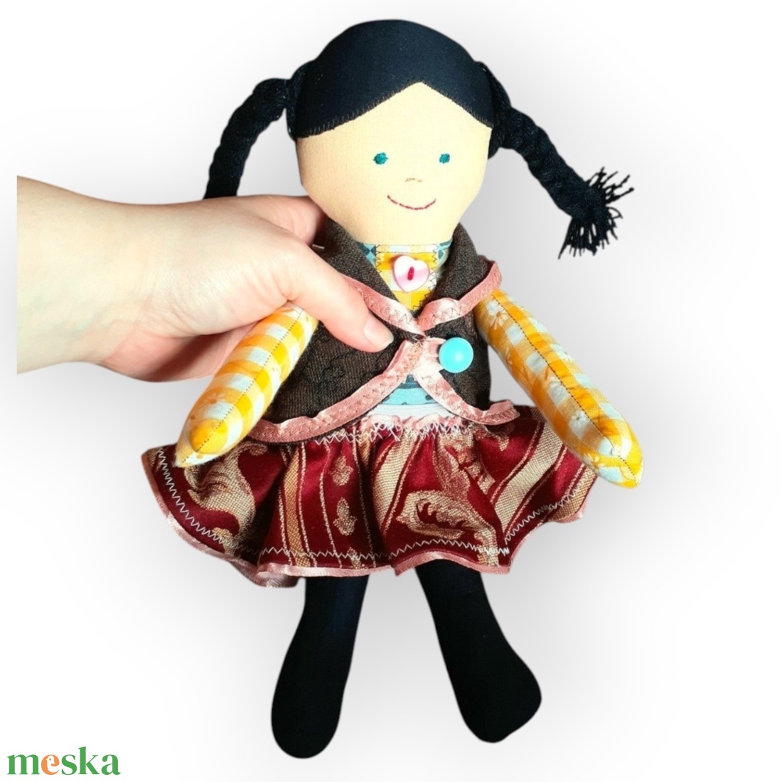 Tünde textilbaba rongybaba - játék & sport - baba & babaház - baba - Meska.hu