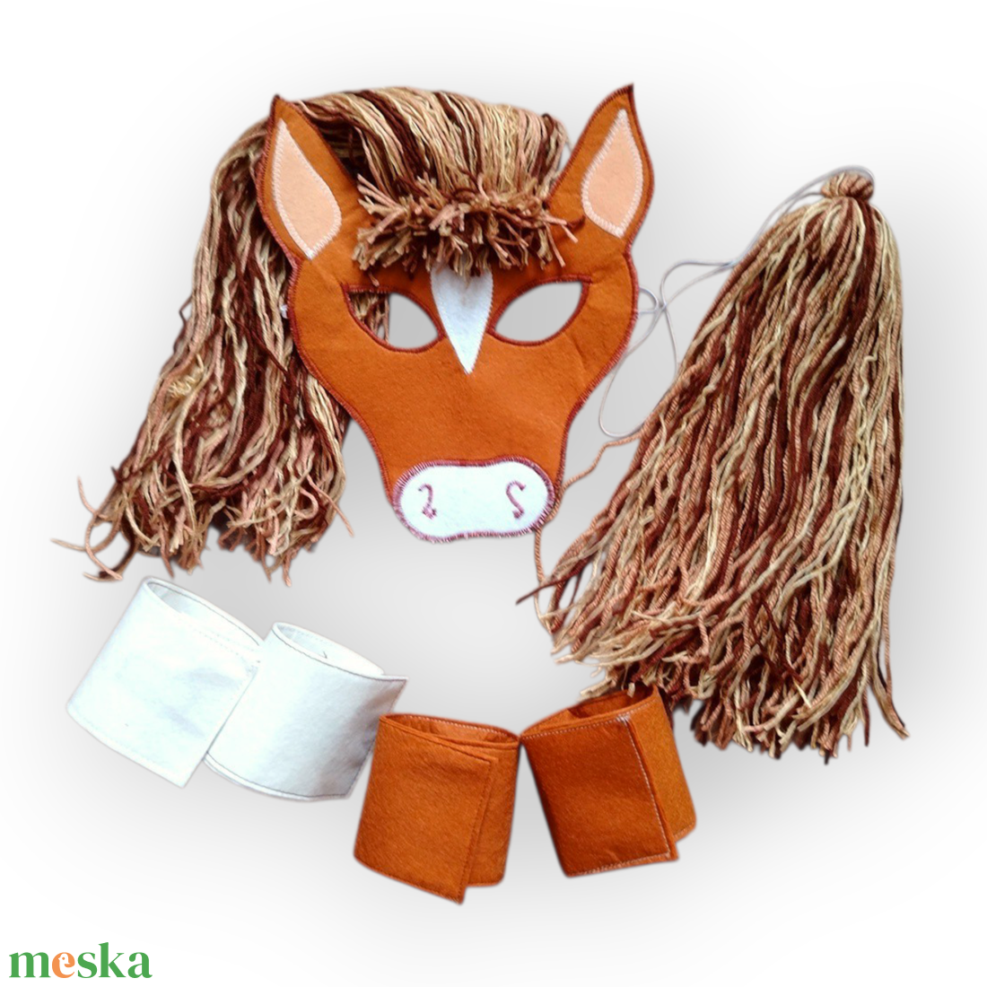 lovas farsangi szett  filcből - ruha & divat - jelmez & álarc - jelmez - Meska.hu