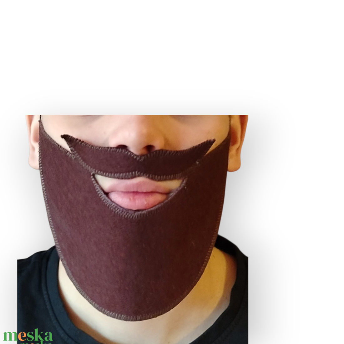 Szakáll filcből - ruha & divat - jelmez & álarc - álarc - Meska.hu