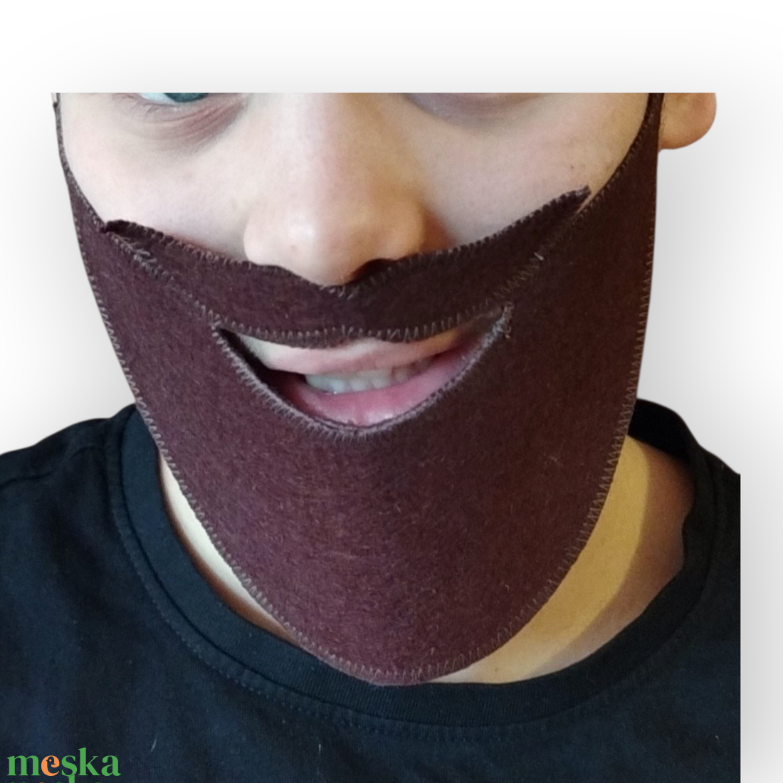 Szakáll filcből - ruha & divat - jelmez & álarc - álarc - Meska.hu