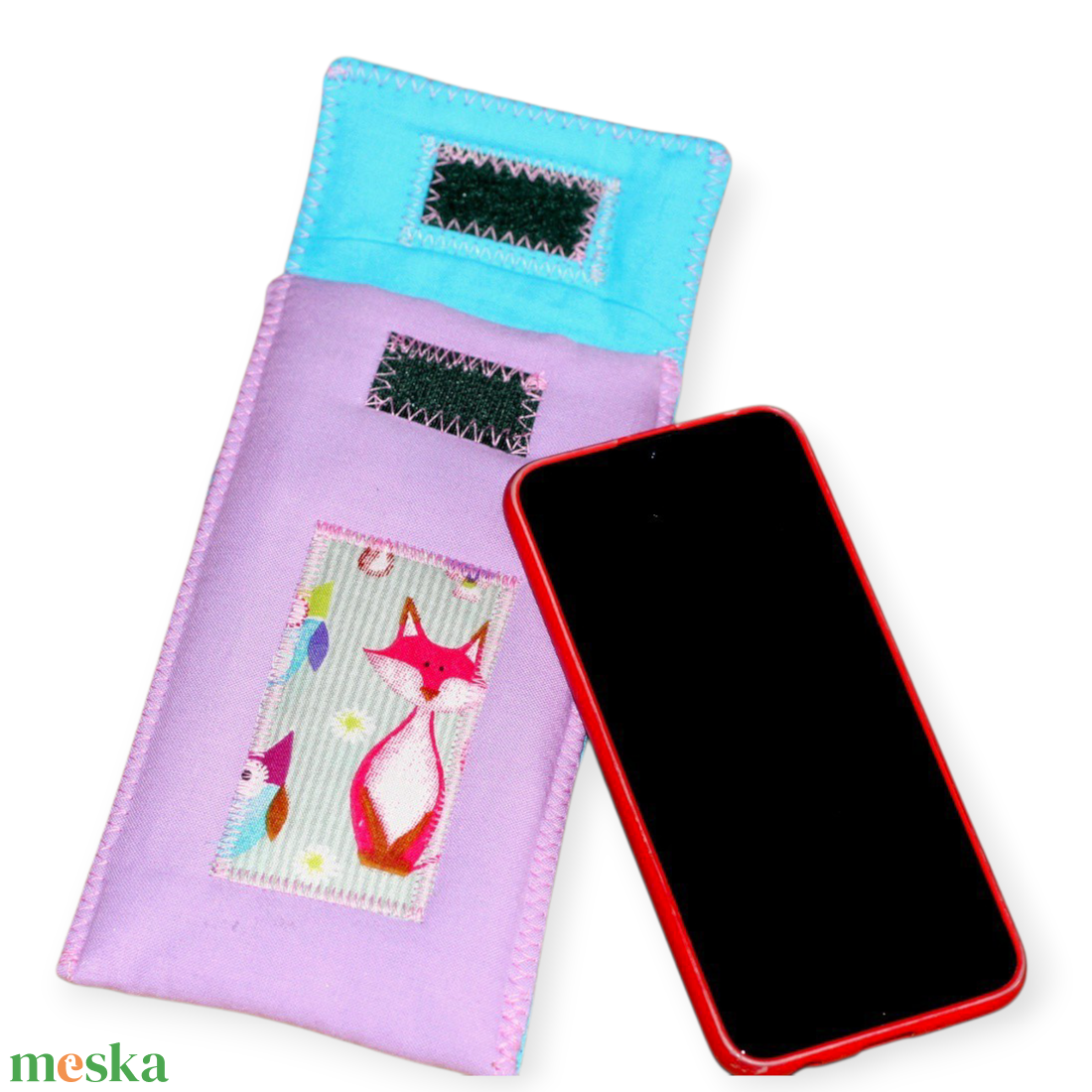 Mobiltok Lila-rókás - táska & tok - pénztárca & más tok - telefontok - Meska.hu