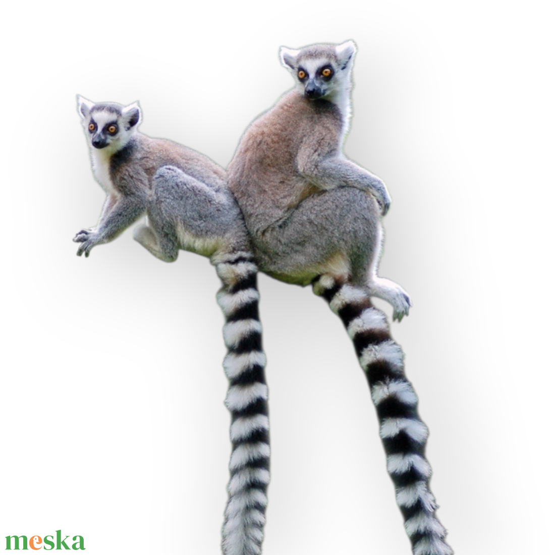 Gyűrűsfarkú maki álarc és farok filcből - ruha & divat - jelmez & álarc - álarc - Meska.hu