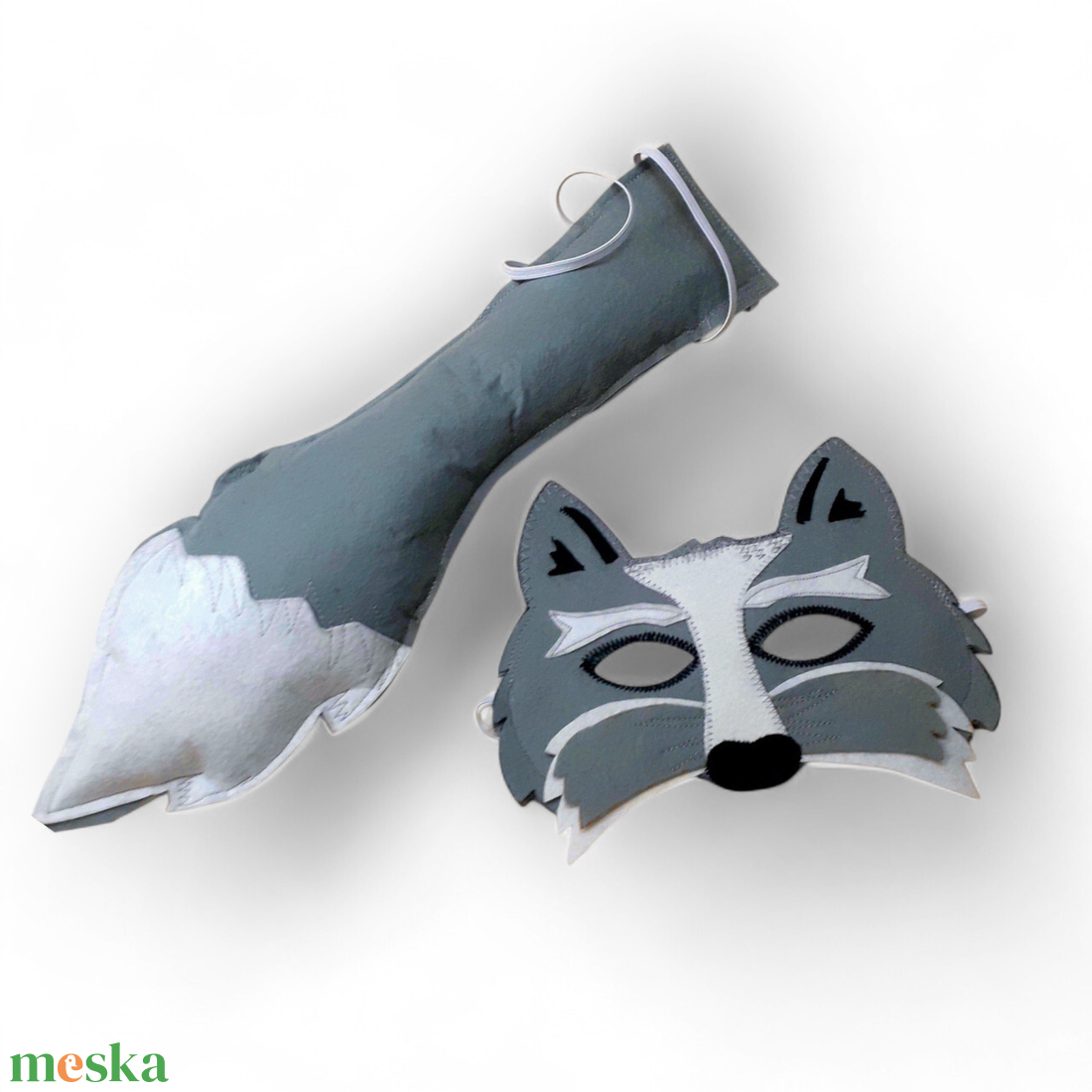 Farkas jelmez álarc+farok - ruha & divat - jelmez & álarc - jelmez - Meska.hu