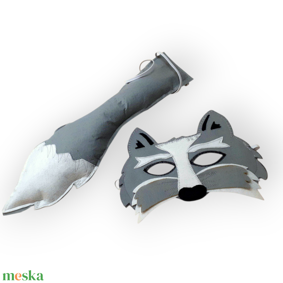 Farkas jelmez álarc+farok - ruha & divat - jelmez & álarc - jelmez - Meska.hu