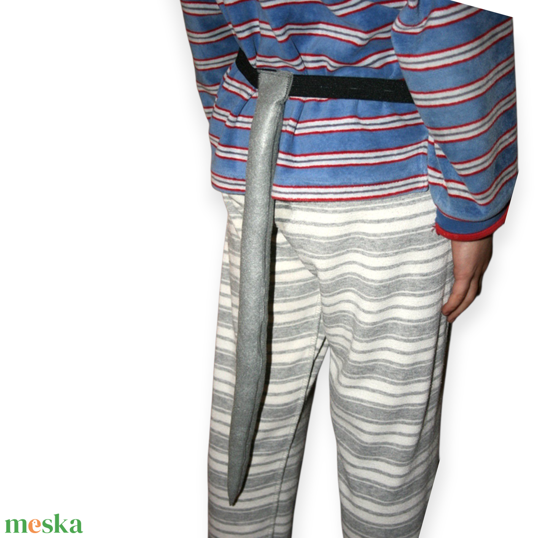 fehér egér farkinca      farok filcből   - ruha & divat - jelmez & álarc - jelmez - Meska.hu