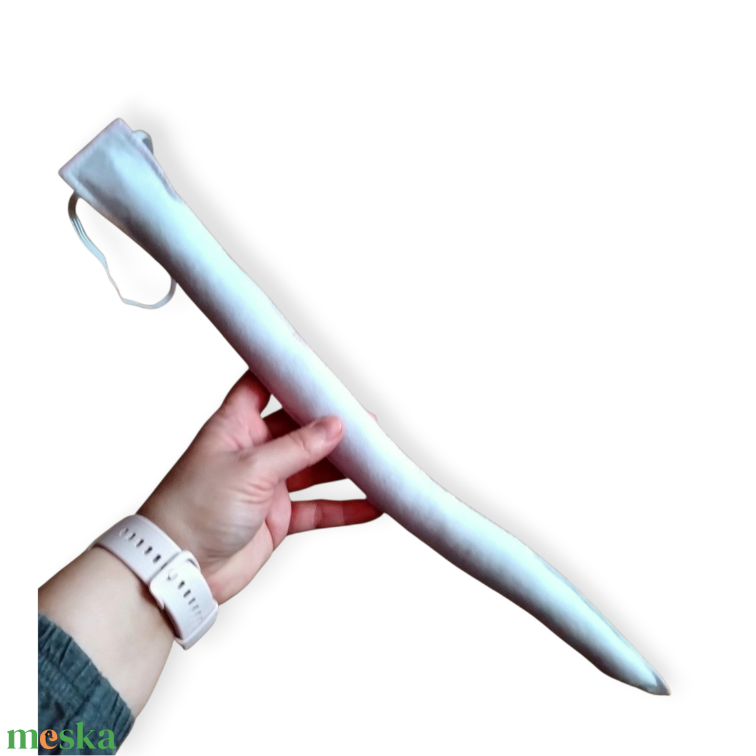 fehér egér farkinca      farok filcből   - ruha & divat - jelmez & álarc - jelmez - Meska.hu