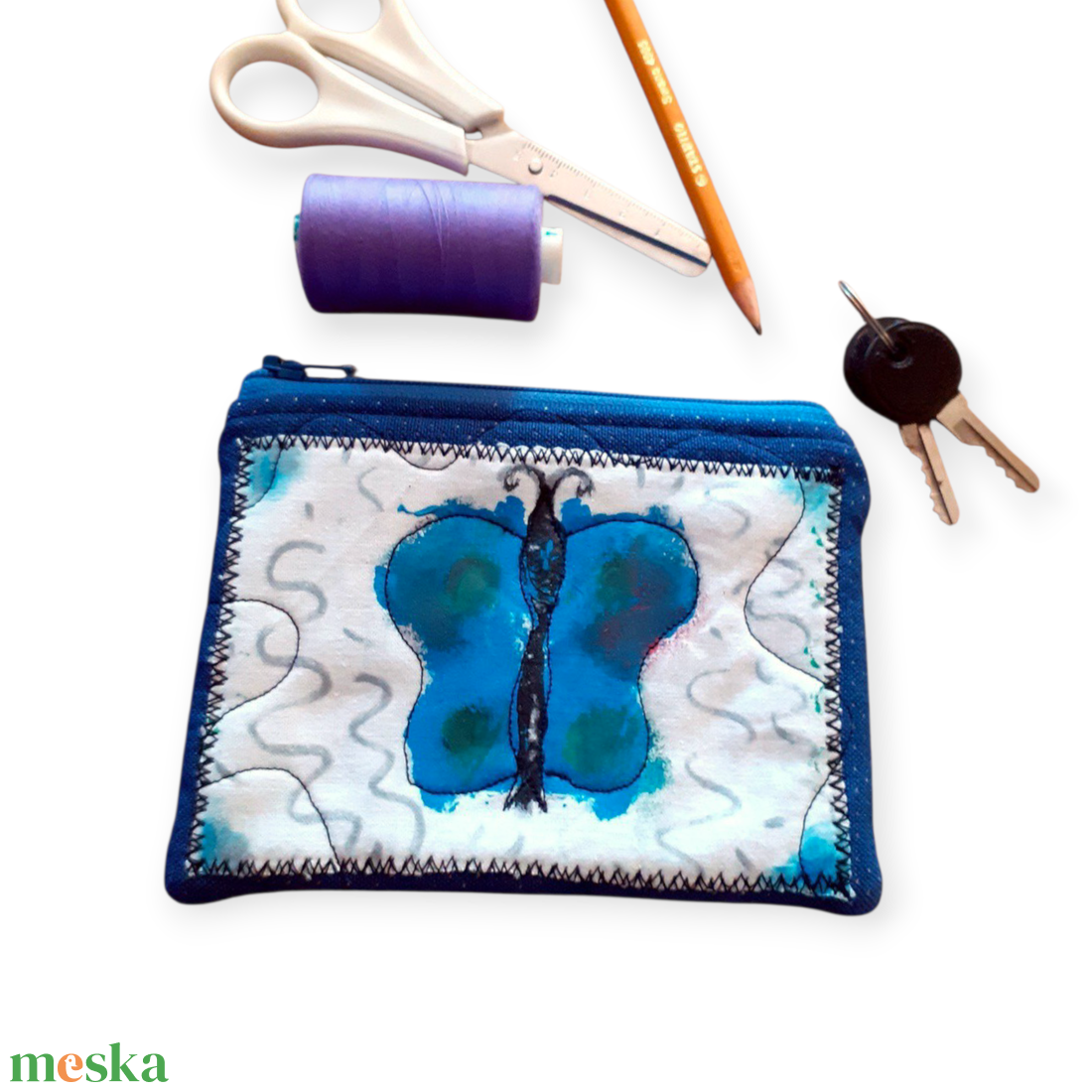 Pillangós pénztárca  - táska & tok - neszesszer - Meska.hu