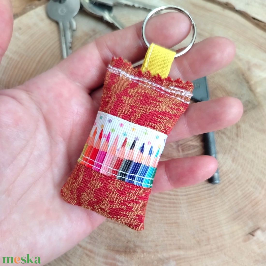  Textil kulcstartó - táska & tok - kulcstartó & táskadísz - kulcstartó - Meska.hu
