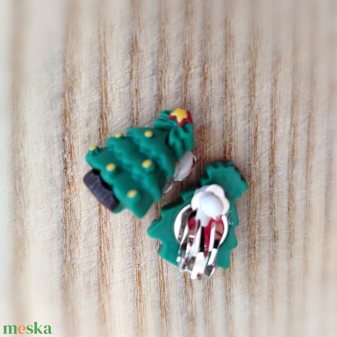 Karácsonyi fülbevaló KLIPSZ - ékszer - fülbevaló - klipsz - Meska.hu