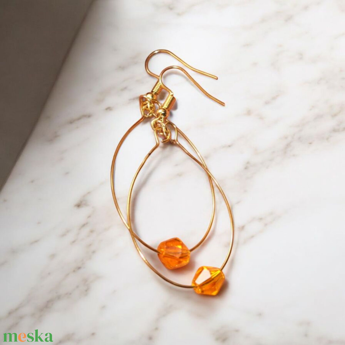 Elegáns  fülbevaló - ékszer - fülbevaló - lógó csepp fülbevaló - Meska.hu