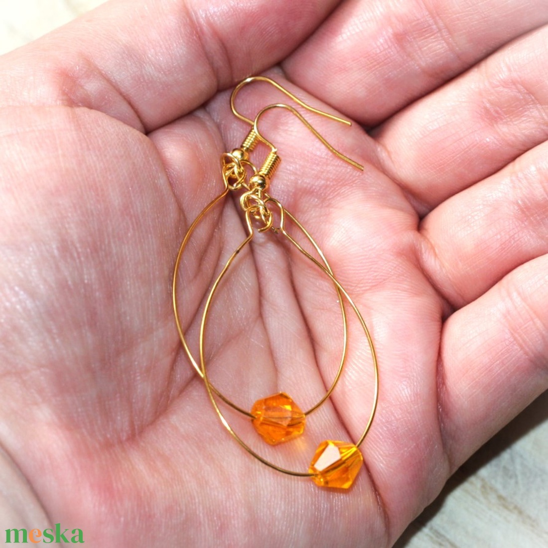 Elegáns  fülbevaló - ékszer - fülbevaló - lógó csepp fülbevaló - Meska.hu