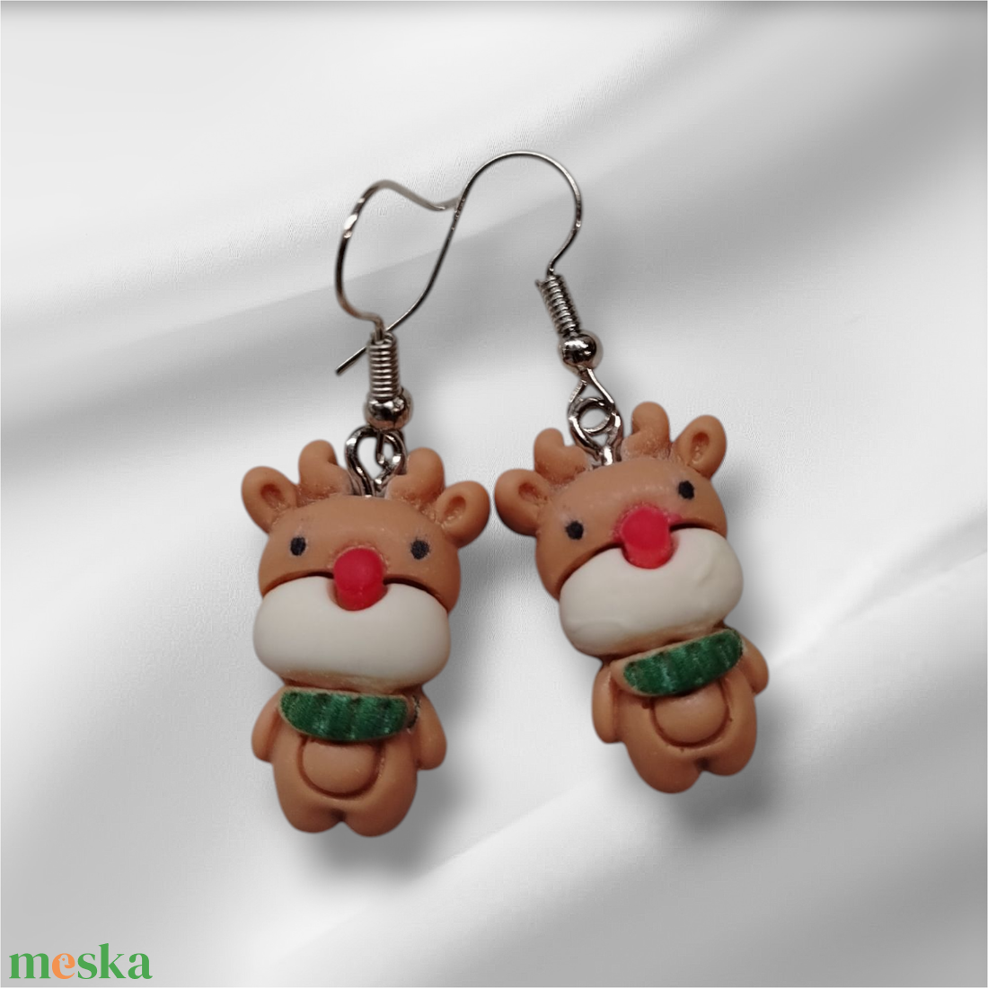 Rénszarvas fülbevaló - ékszer - fülbevaló - lógó csepp fülbevaló - Meska.hu