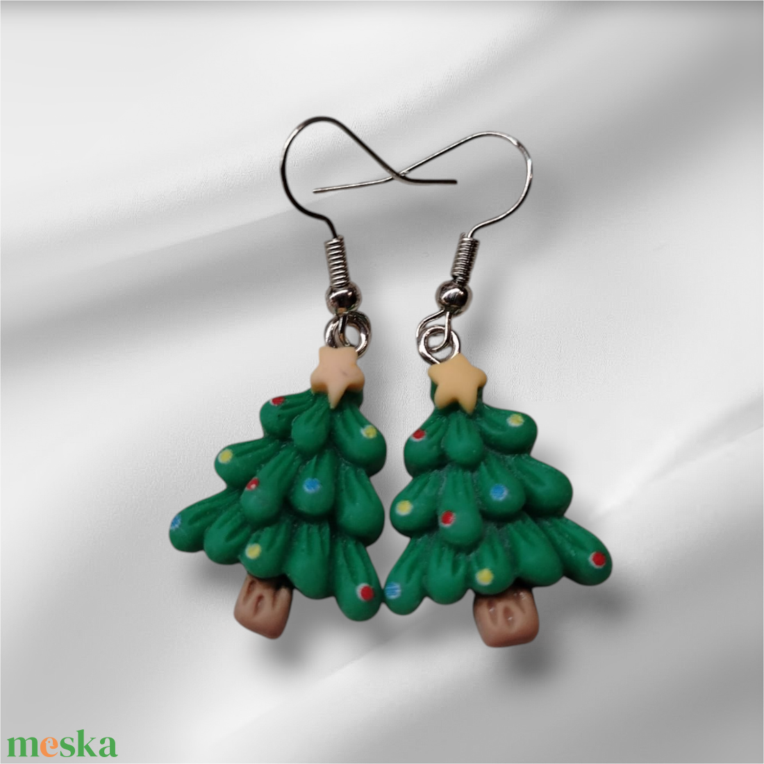 Karácsonyi fülbevaló - ékszer - fülbevaló - lógó fülbevaló - Meska.hu