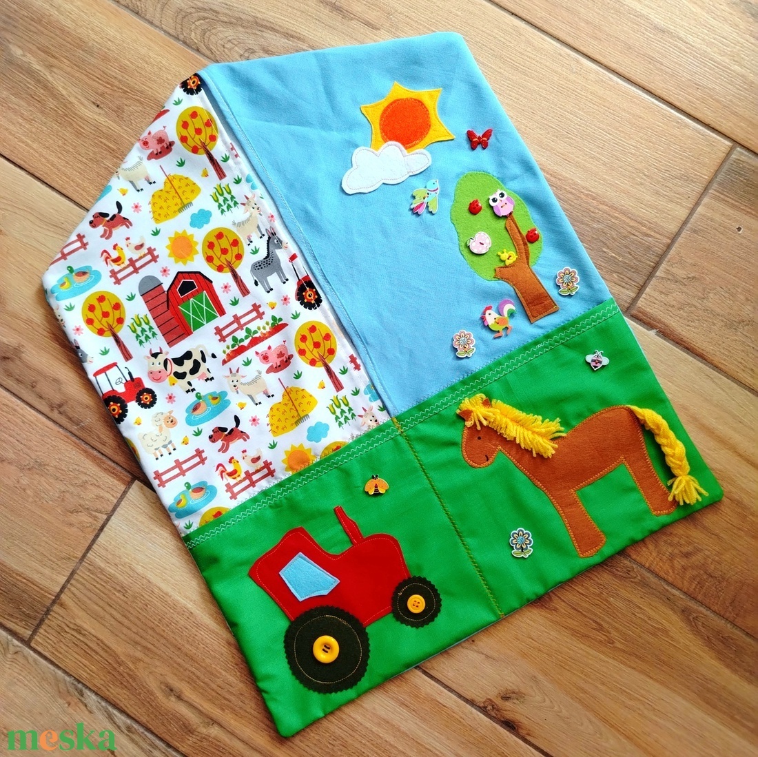 Lovas Farmos ovis zsák   - játék & sport - ovis felszerelés - ovis szett - Meska.hu