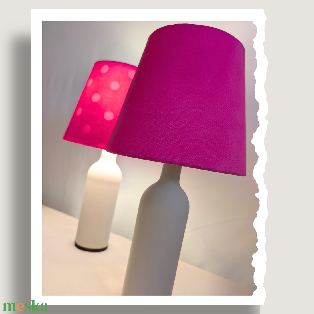 2 db Pink, pöttyös áthatású, egyedi asztali lámpaszett - otthon & életmód - lámpa - asztali lámpa - Meska.hu 2 db Pink, pöttyös áthatású, egyedi asztali lámpaszett - otthon & életmód - lámpa - asztali lámpa - Meska.hu