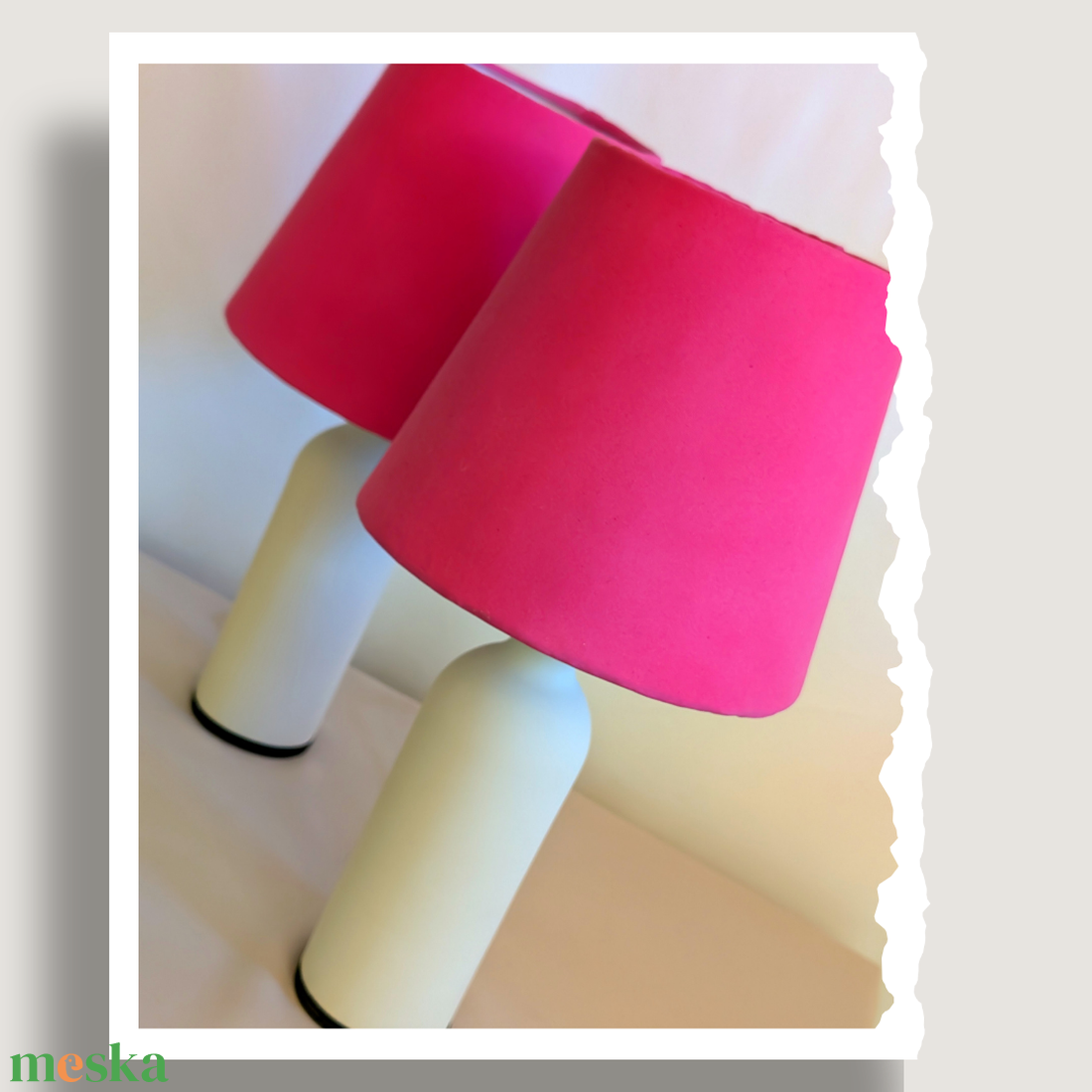 2 db Pink asztali lámpa pöttyös áthatással - otthon & életmód - lámpa - asztali lámpa - Meska.hu 2 db Pink asztali lámpa pöttyös áthatással - otthon & életmód - lámpa - asztali lámpa - Meska.hu