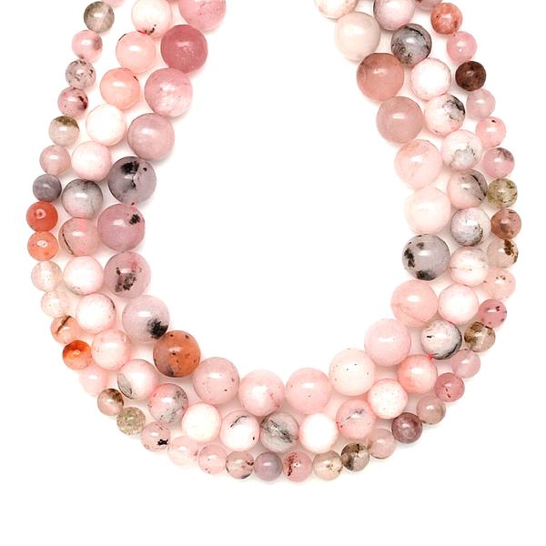 Jáde szinezett pink fekete golyó 10mm  ékszerkészítő alapanyag (füzér) - kellékek & szerszámok - ásvány alapanyag - ásványfüzér - Meska.hu