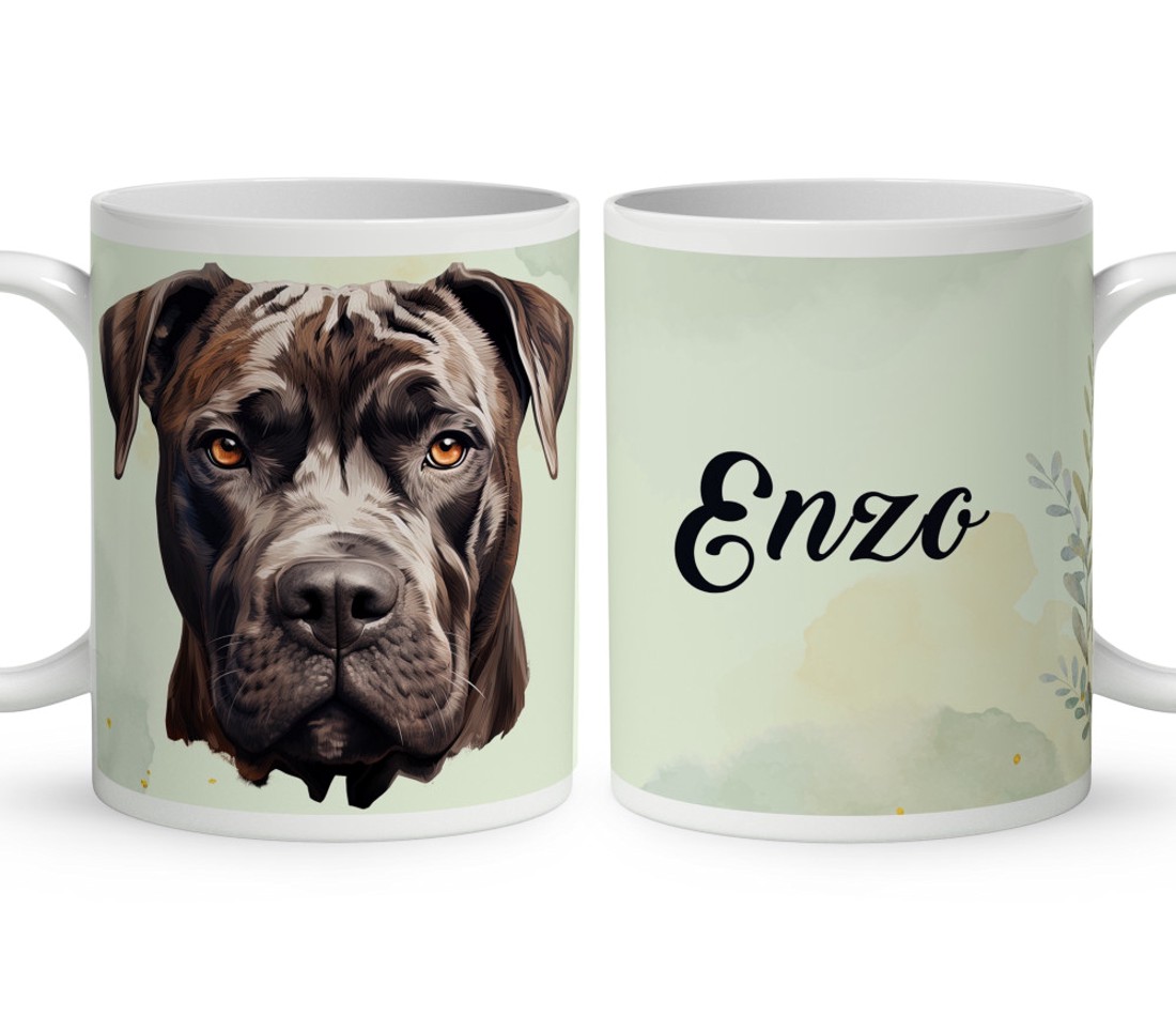 Névvel kérhető - Cane Corso portré mintás bögre - otthon & életmód - konyhafelszerelés, tálalás - tálalás - bögre & csésze - Meska.hu