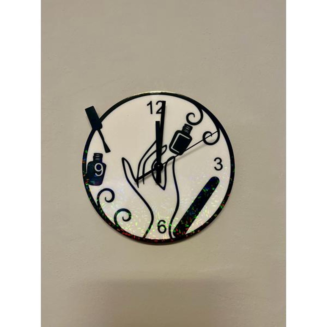 3D Nyomtatott Műkörmös Fali Óra  -  - Meska.hu