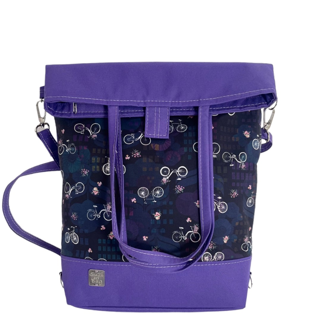 SuziartBag Lila vászon biciklis 3in1 hátizsák - táska & tok - kézitáska & válltáska - válltáska - Meska.hu SuziartBag Lila vászon biciklis 3in1 hátizsák - táska & tok - kézitáska & válltáska - válltáska - Meska.hu