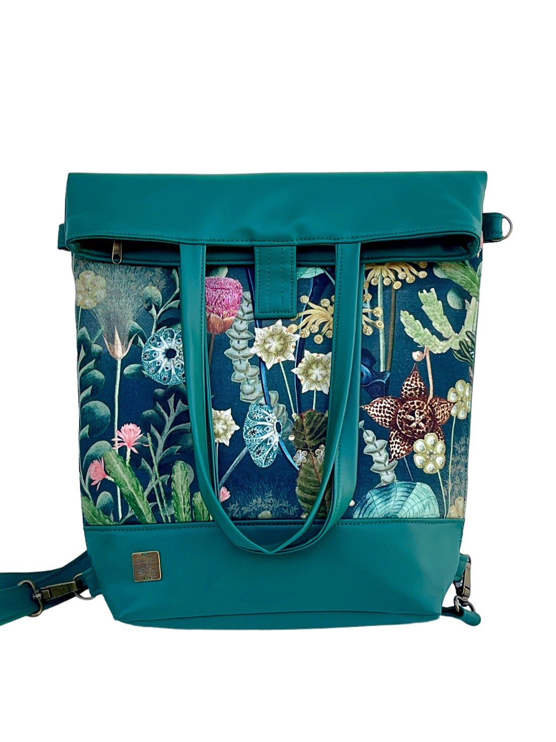 SuziartBag Zöld virágos vászon 3in1 hátizsák - táska & tok - kézitáska & válltáska - válltáska - Meska.hu SuziartBag Zöld virágos vászon 3in1 hátizsák - táska & tok - kézitáska & válltáska - válltáska - Meska.hu