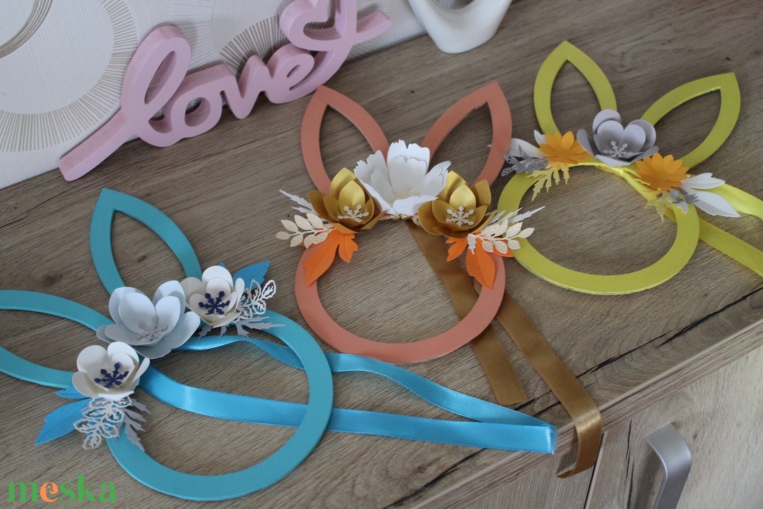 Nyuszifüles ajtódísz - otthon & életmód - dekoráció - ajtó- és ablak dekoráció - ajtódísz & kopogtató - Meska.hu