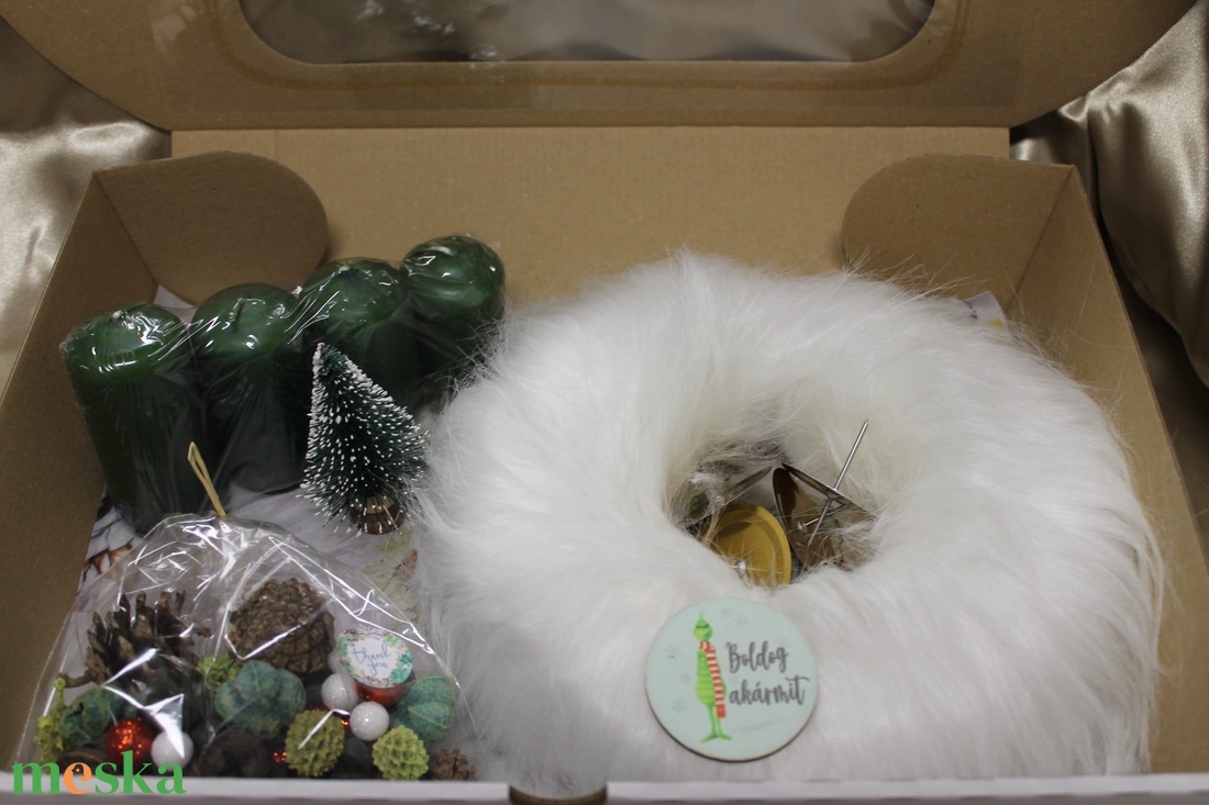 Csináld magad box- adventi ajtódísz illetve adventi koszorú DIY - diy (csináld magad) - egységcsomag - Meska.hu