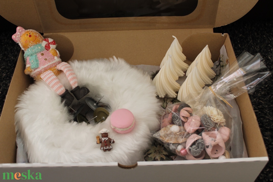 Csináld magad box- adventi ajtódísz illetve adventi koszorú DIY - diy (csináld magad) - egységcsomag - Meska.hu