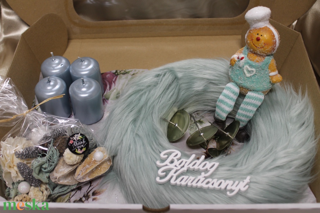 Csináld magad box- adventi ajtódísz illetve adventi koszorú DIY - diy (csináld magad) - egységcsomag - Meska.hu
