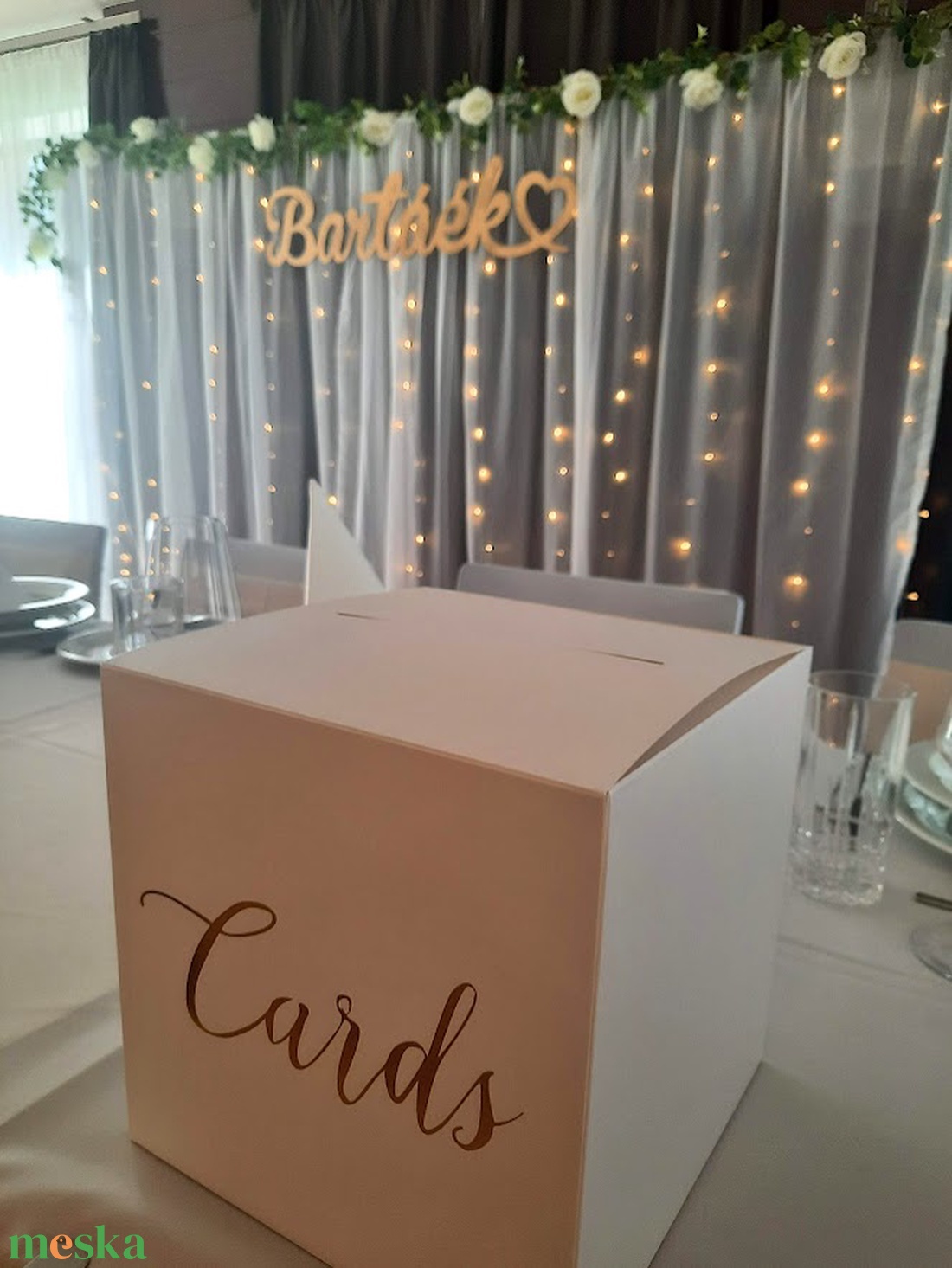 Esküvői háttérfelirat - esküvő - dekoráció - tábla & jelzés - Meska.hu