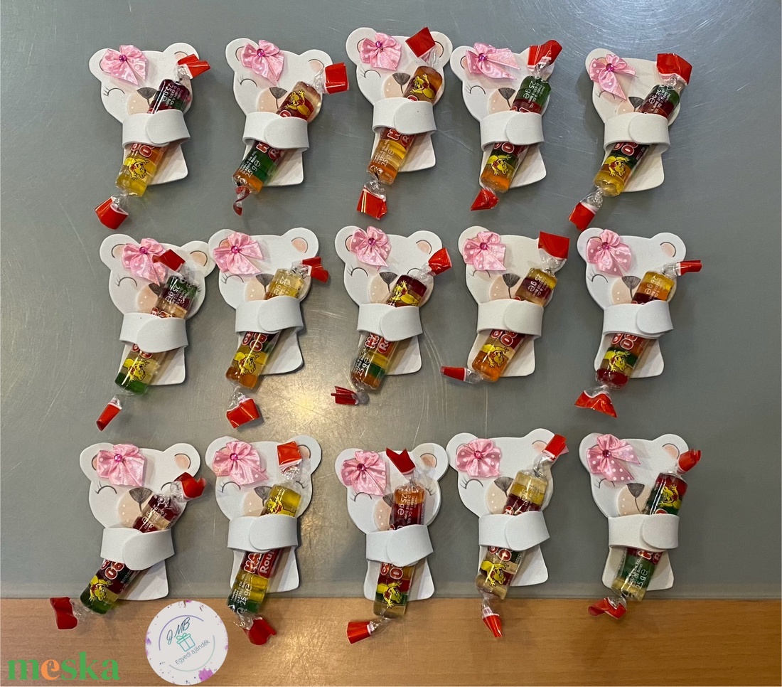 Csoki, cukorka tartó maci - otthon & életmód - papír, írószer - ajándékozás kellékei - képeslap, üdvözlőlap - Meska.hu