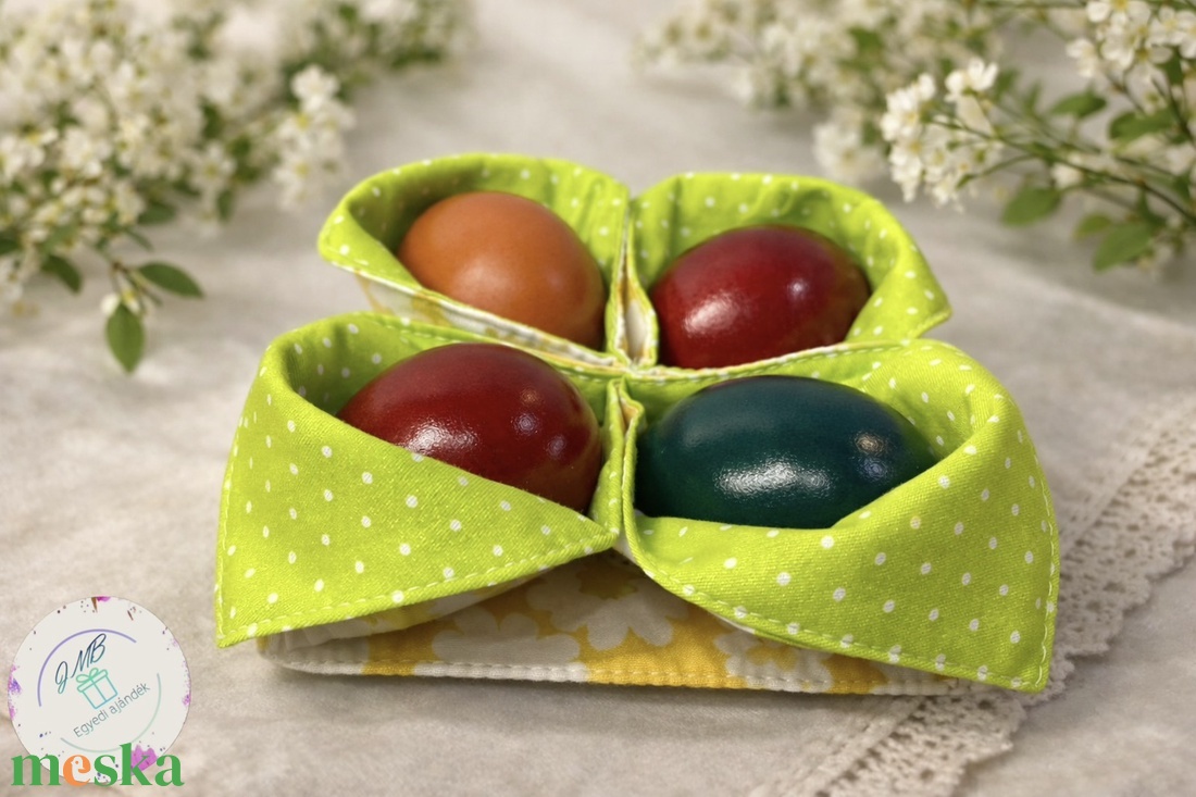 Varrott tojástartó - ünnepi díszek, dekorációk - húsvéti díszek és dekorációk - húsvéti asztaldíszek - Meska.hu