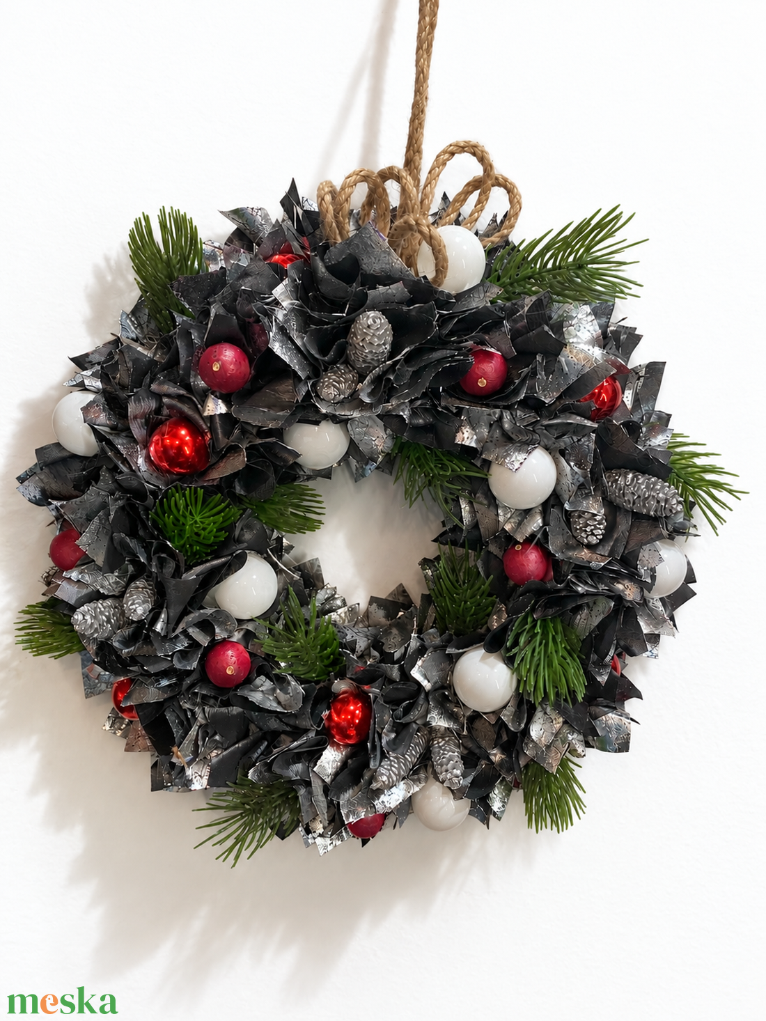 Karácsonyi kopogtató - karácsony - adventi díszek - adventi ajtódísz - Meska.hu