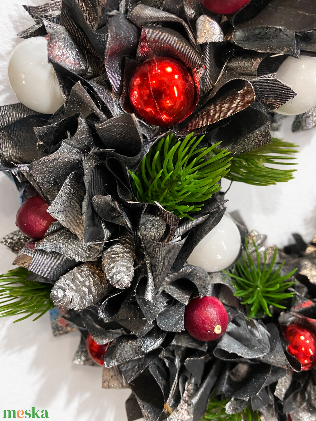 Karácsonyi kopogtató - karácsony - adventi díszek - adventi ajtódísz - Meska.hu