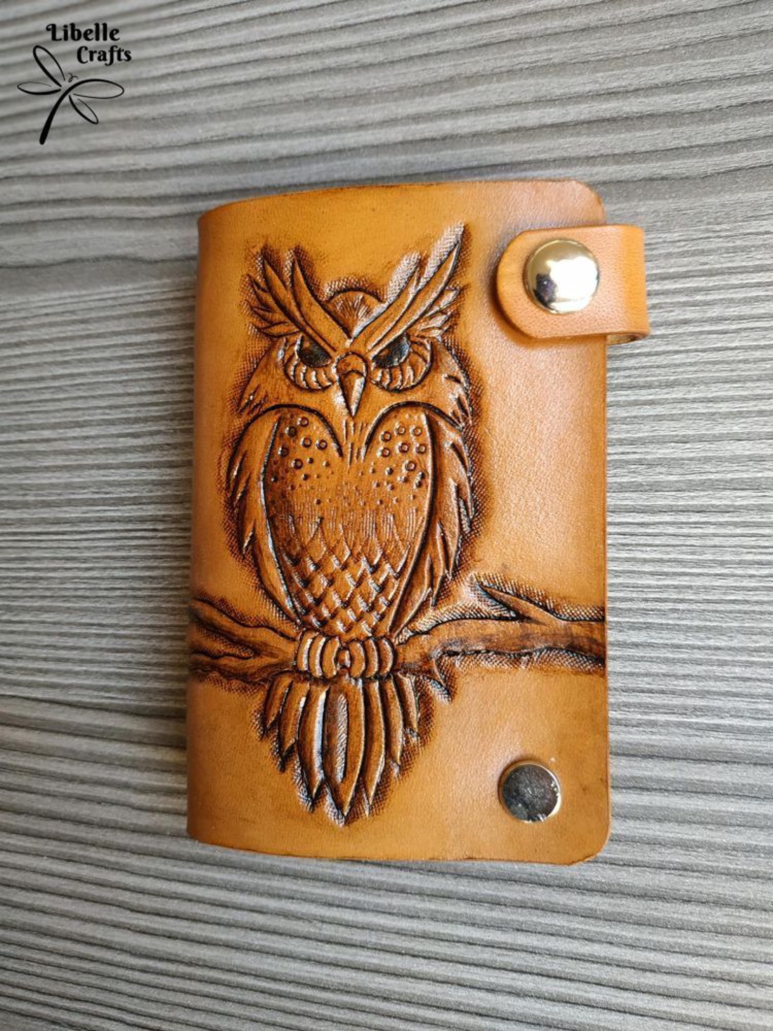 Bagoly mintás igazolványtartó - táska & tok - pénztárca & más tok - kártyatartó & irattartó - Meska.hu