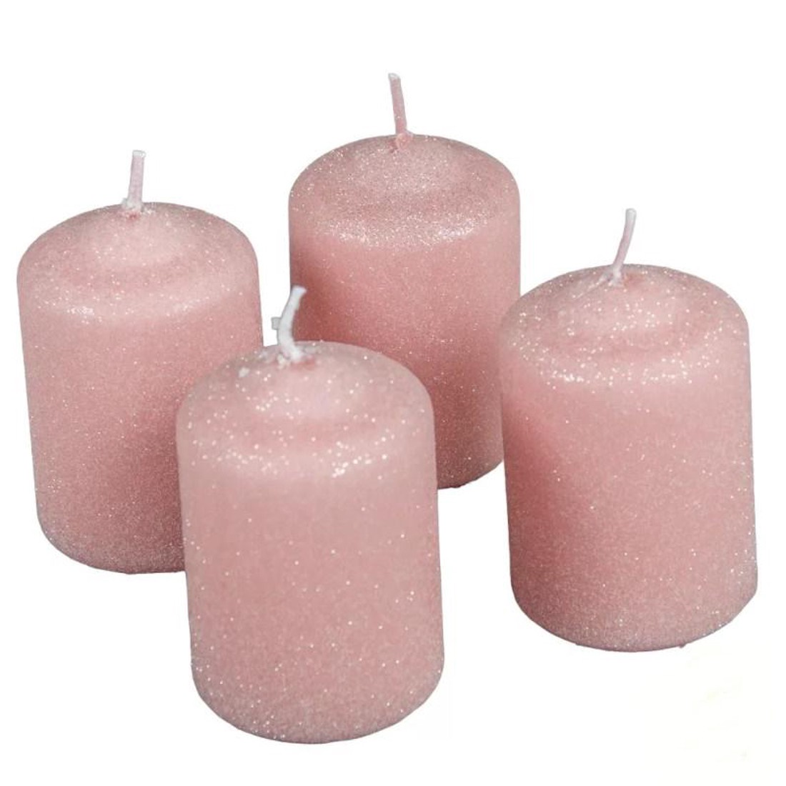 Bársony glitter henger gyertya 50x75 mm - púder szett - kellékek & szerszámok - dekorációs kellékek - dekorációs gyertya - Meska.hu