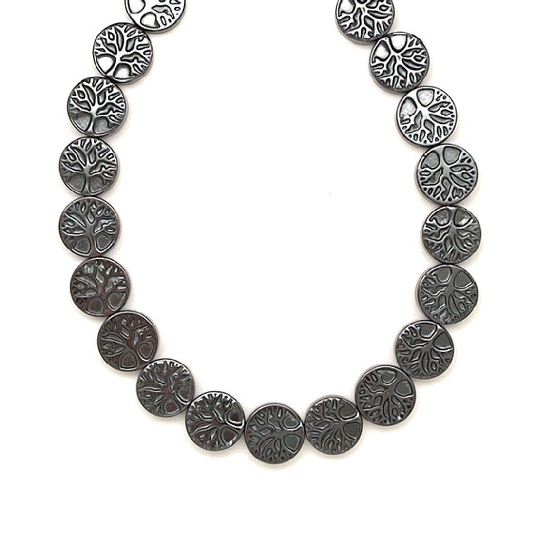Hematit életfa korong 10 mm, 38 cm � ásványfüzér, ékszer alapanyag - kellékek & szerszámok - ásvány alapanyag - ásványfüzér - Meska.hu