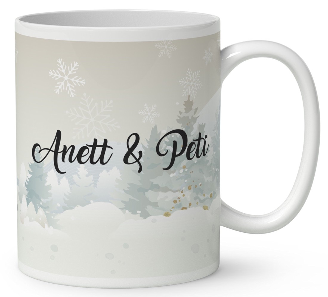 Névvel kérhető - Korcsolyázó karácsonyi manók mintás bögre - otthon & életmód - konyhafelszerelés, tálalás - tálalás - bögre & csésze - Meska.hu