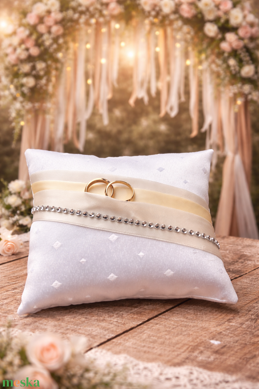 gyűrűpárna - esküvő - kiegészítők - gyűrűtartó & gyűrűpárna - Meska.hu
