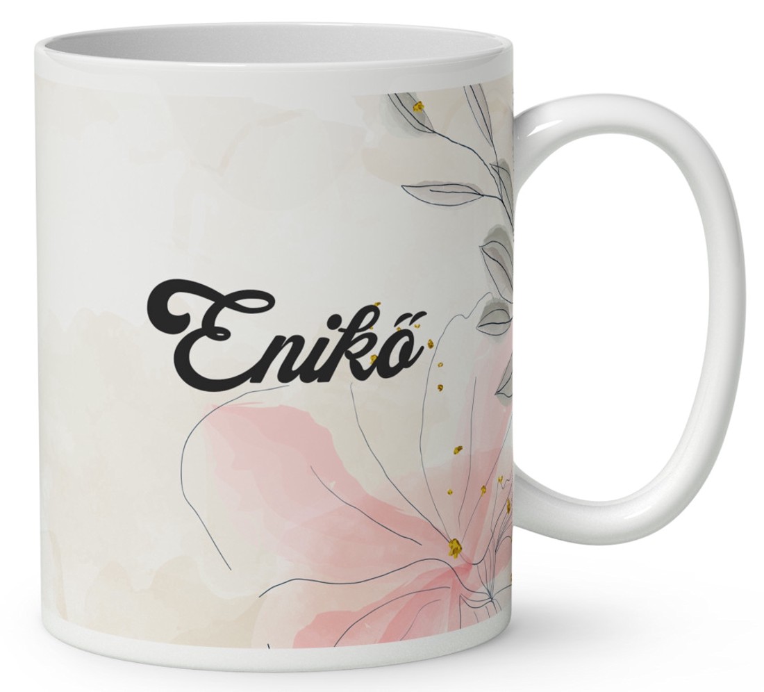 Névvel kérhető - Kávézós katicabogár mintás bögre - otthon & életmód - konyhafelszerelés, tálalás - tálalás - bögre & csésze - Meska.hu