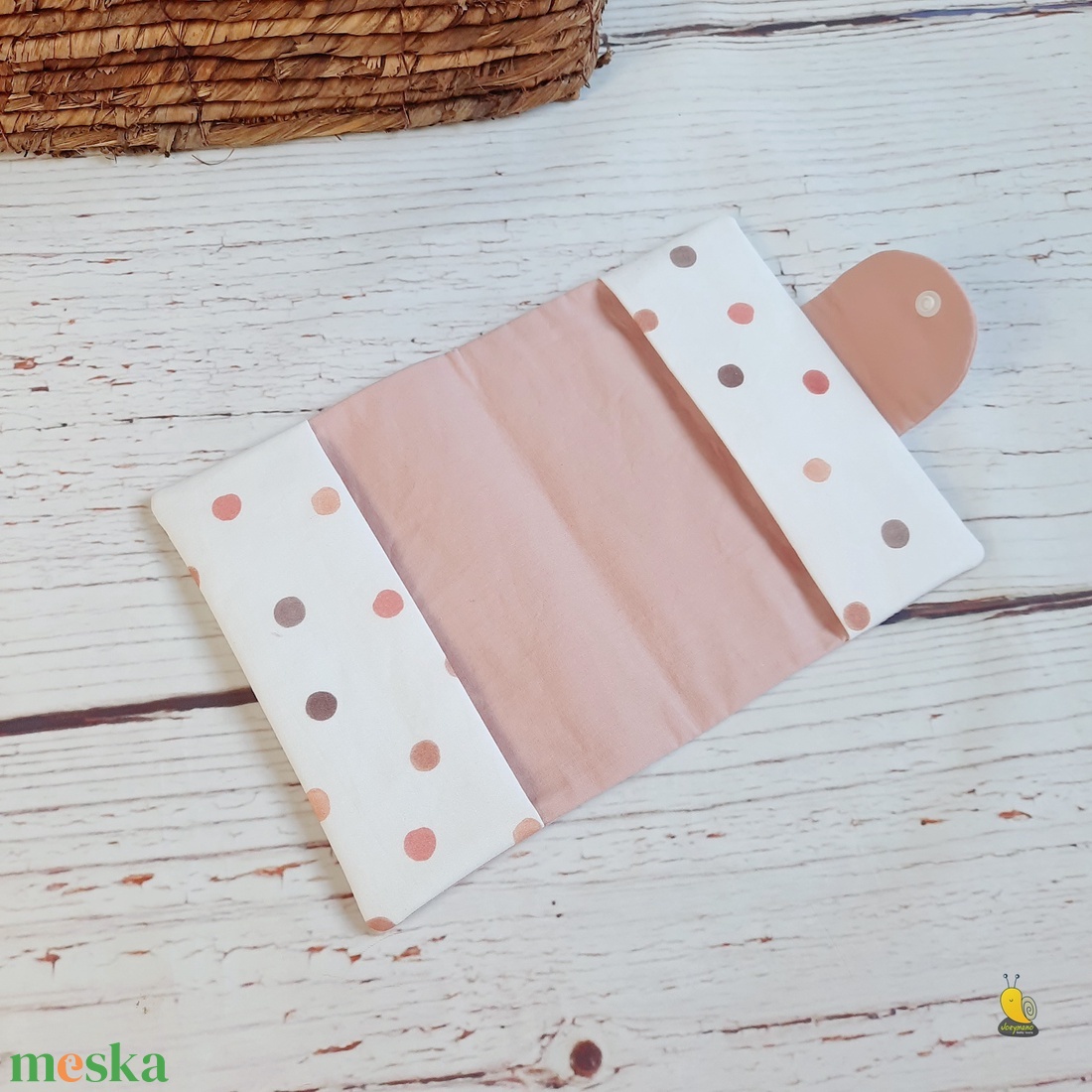 Egészségügyi kiskönyv borító - Polka dots - táska & tok - pénztárca & más tok - kártyatartó & irattartó - Meska.hu Egészségügyi kiskönyv borító - Polka dots - táska & tok - pénztárca & más tok - kártyatartó & irattartó - Meska.hu