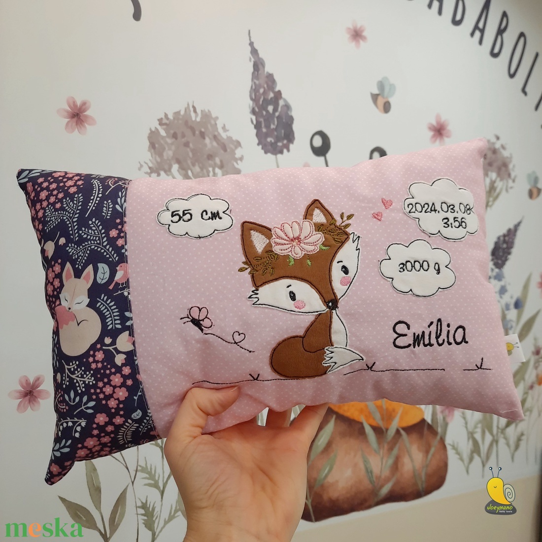 Születési emlék párna - róka - otthon & életmód - babaszoba, gyerekszoba - gyerek díszpárna - Meska.hu Születési emlék párna - róka - otthon & életmód - babaszoba, gyerekszoba - gyerek díszpárna - Meska.hu